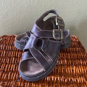 Vintage 90s Doc Marten Brown Leather Sandals